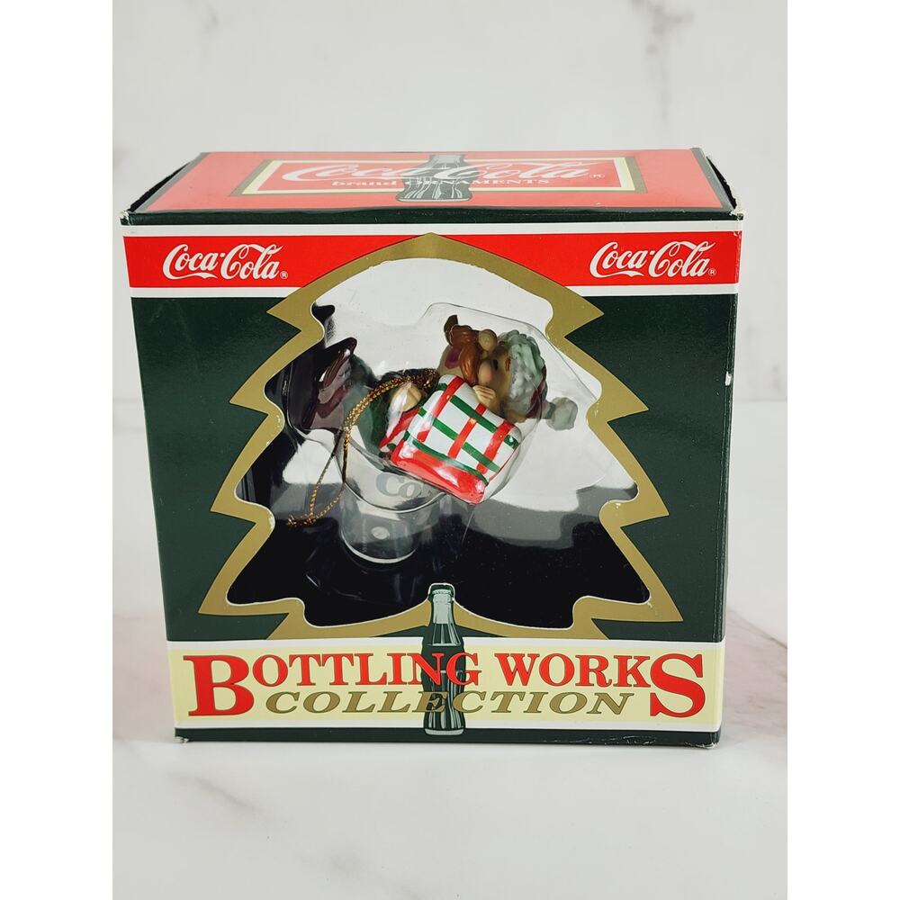 Coca Cola Elves Long Winter's Nap Ornament 1995 Christmas Holidays New Box Vtg